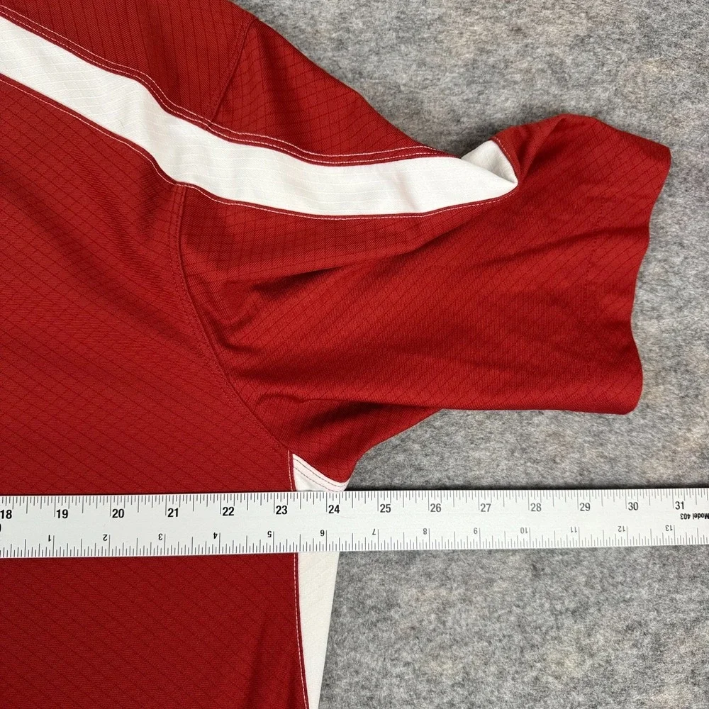 Nike Dri Fit Polo Shirt Alabama Crimson Tide Red Mens Large L